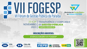 Leia mais sobre o artigo VII FOGESP: CRA-PB leva debate sobre gestão pública para Campina Grande