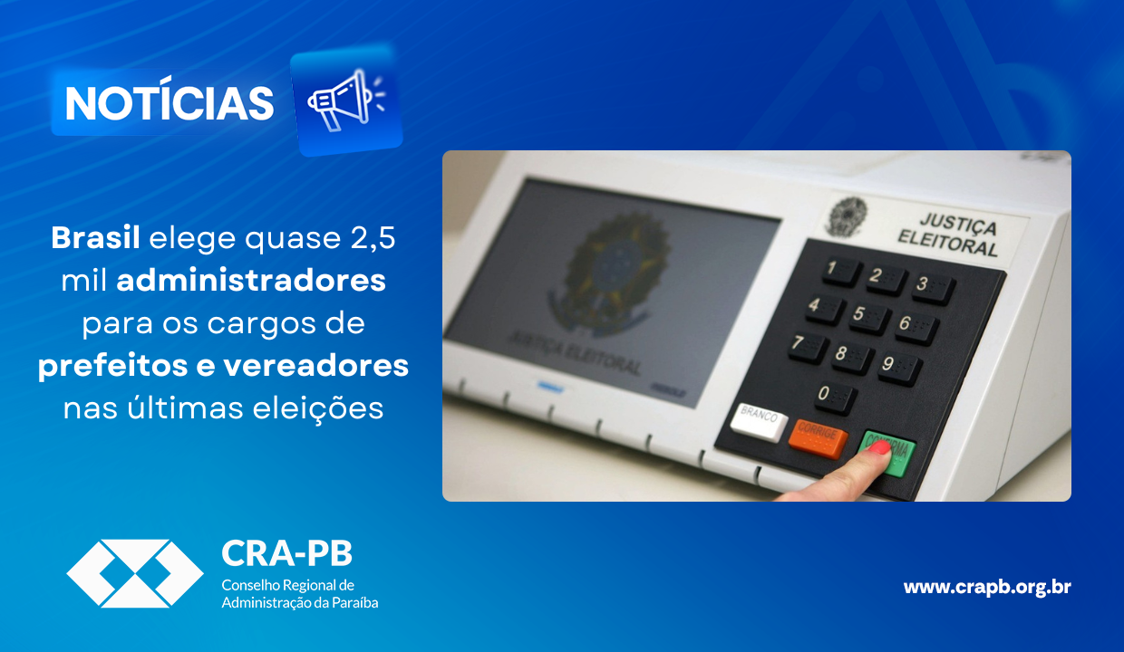 Você está visualizando atualmente Brasil elege quase 2,5 mil administradores para os cargos de prefeitos e vereadores