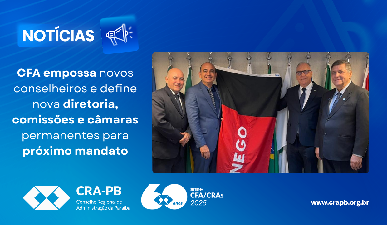 Leia mais sobre o artigo CFA empossa novos conselheiros e define nova diretoria, comissões e câmaras permanentes para próximo mandato